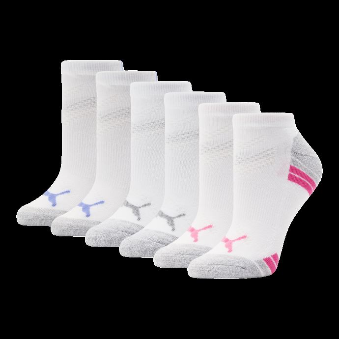 Chaussettes Mi-éponge Pour Femme [paquet De 6] Blanc-rose Puma Canada