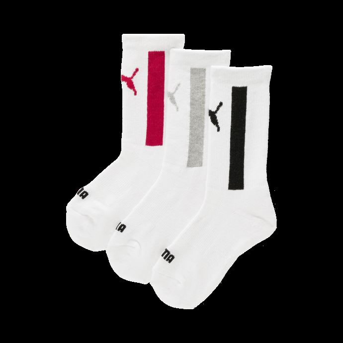 Chaussettes Mi-mollet Enfant Puma Canada Blanc-noir [lot De 3]