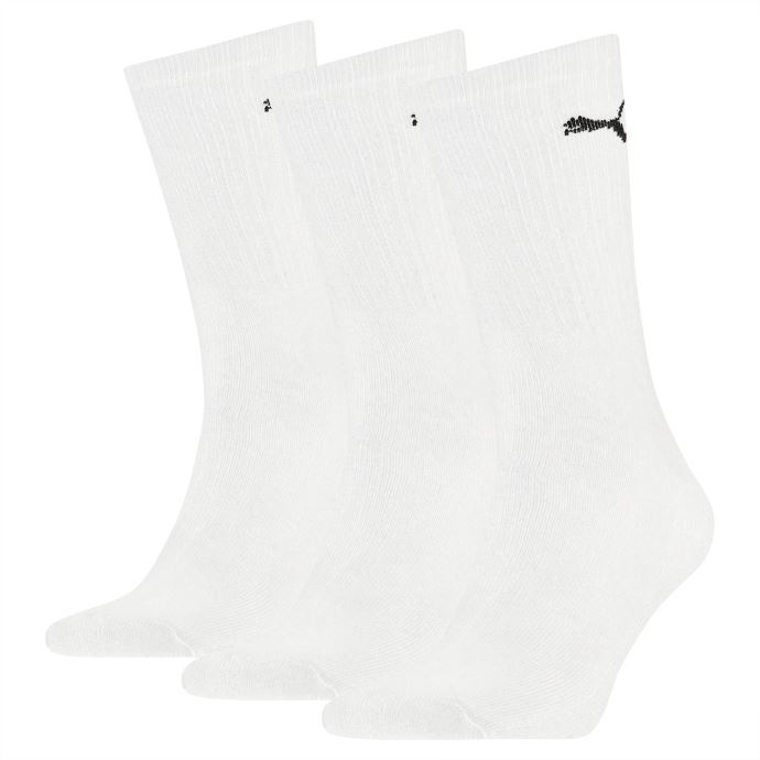 Puma Canada Unisexe Crew Chaussettes 3 Pack Blanc