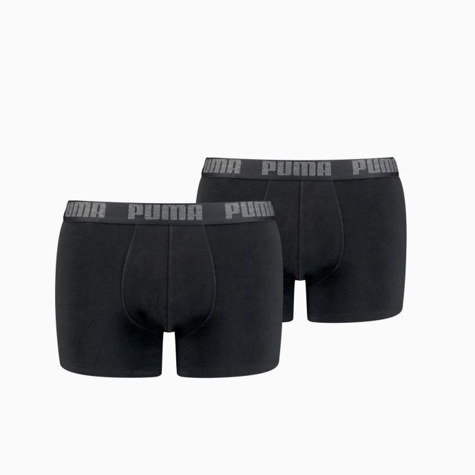 Lot De 2 Caleçons Courts Basiques Puma Canada Noir-noir
