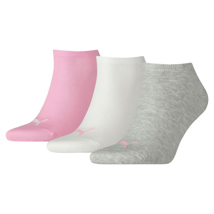 Prism Pink Puma Canada Lot De 3 Paires De Chaussettes Unisexes Pour Baskets Unies