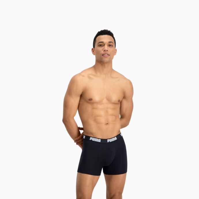 Lot De 2 Boxers Homme Puma Canada Basic Blanc-noir