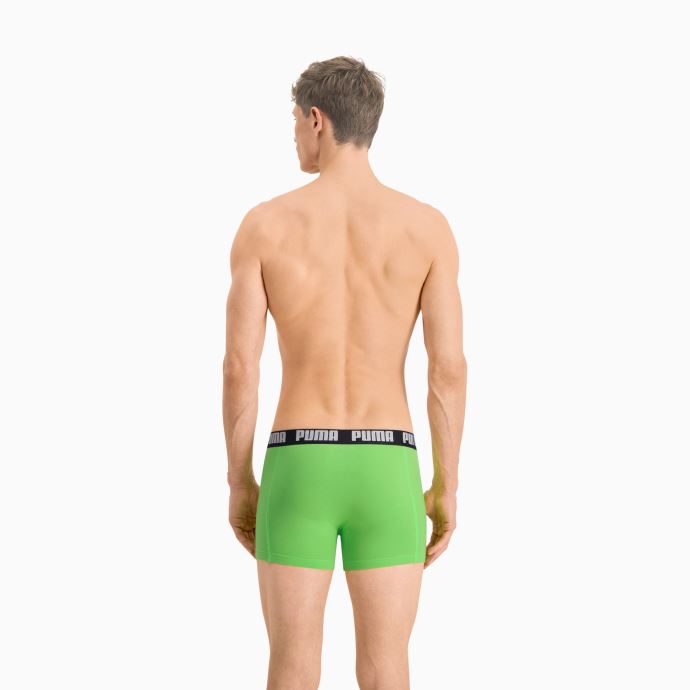 Puma Canada Boxer Basique Pour Homme Lot De 2 Vert-noir