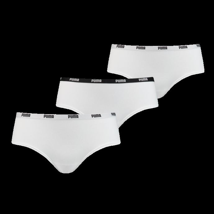 Puma Canada Hipster Lot De 3 Sous-vêtements Pour Femme Blanc