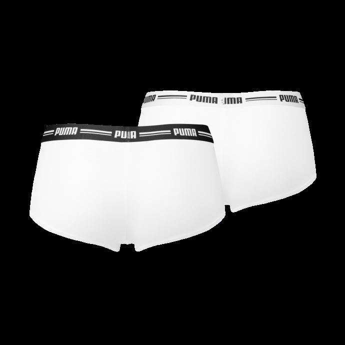 2 Mini Shorts Puma Canada Pour Femmes Blanc-blanc