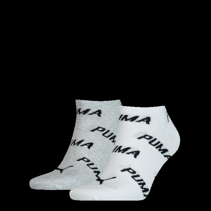 Puma Canada Unisexe Bwt Baskets Chaussettes Lot De 2 Blanc-gris-noir