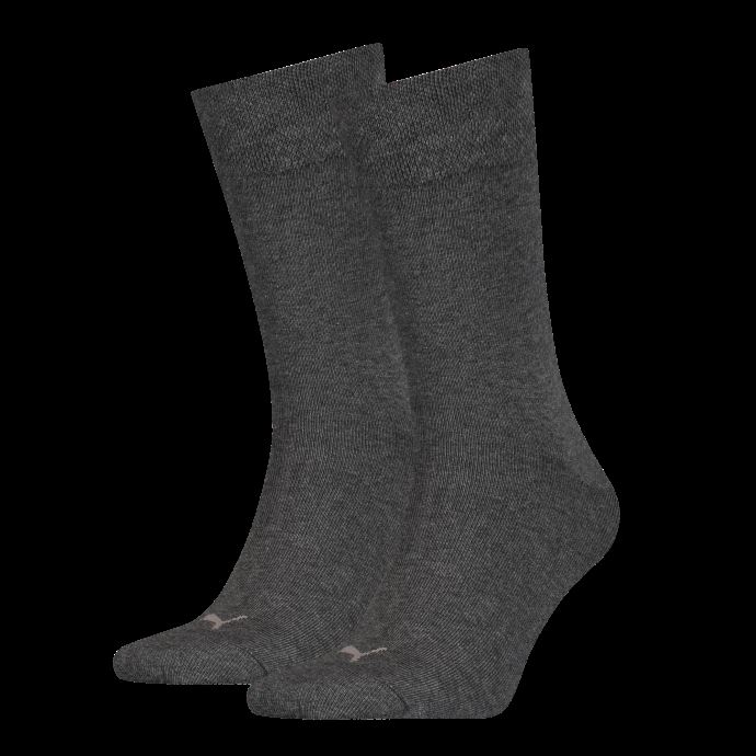 Puma Canada Lot De 2 Paires De Chaussettes Classiques En Pique Pour Homme Anthracite