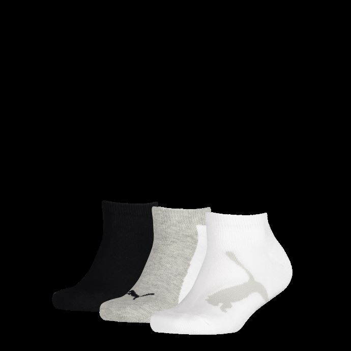 Puma Canada Kids' Bwt Sneaker - Trainer Socks 3 Pack Blanc-gris-noir