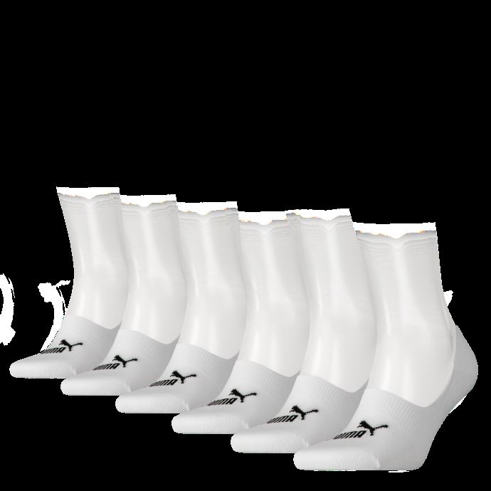 Puma Canada Elements Footies Chaussettes 6 Pack Blanc