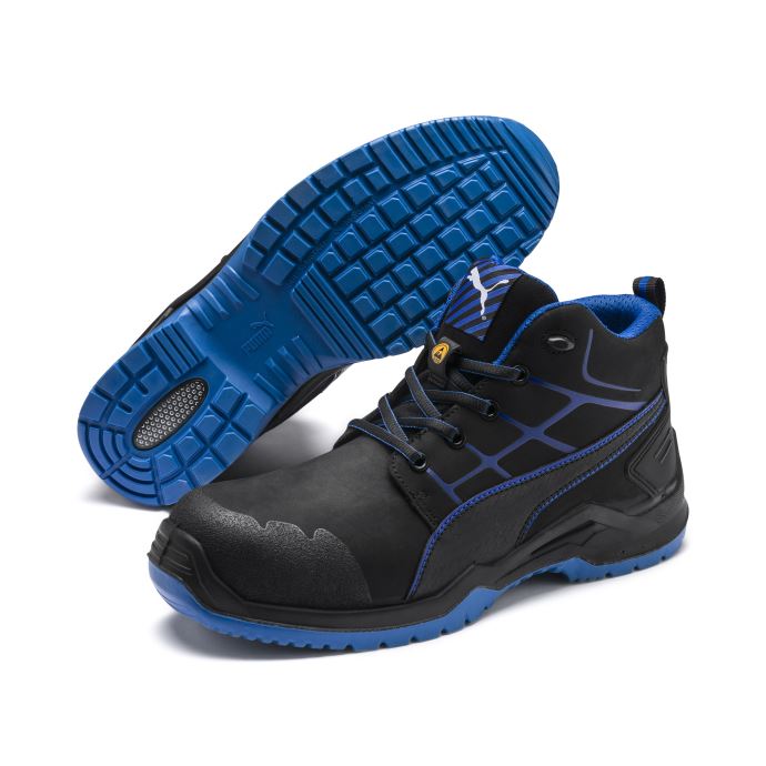 Chaussures De Sécurité Schwarz-blau Bleu Krypton Mid Puma Canada
