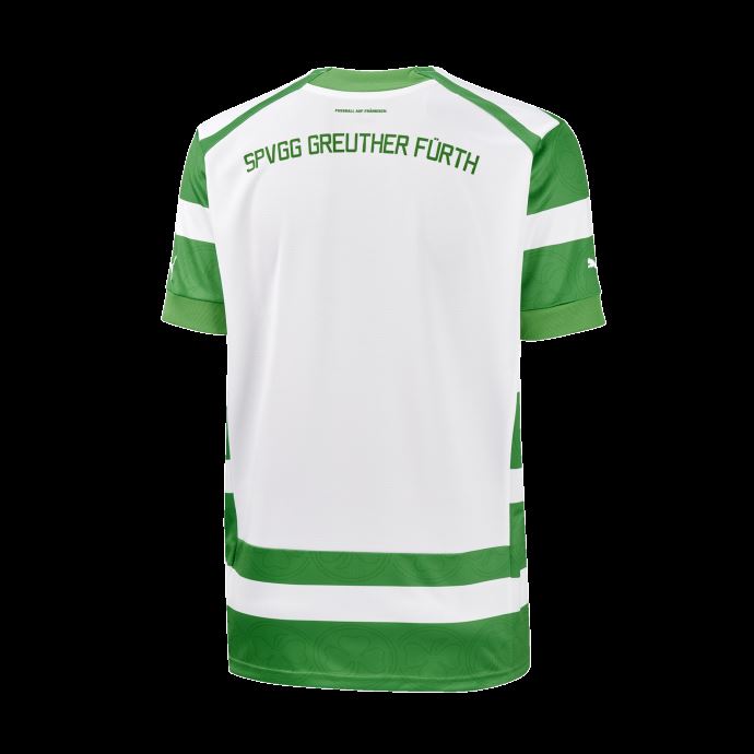 Maillot Puma Canada Spvgg Greuther Fürth Home Blanc-vert Vif Pour Homme