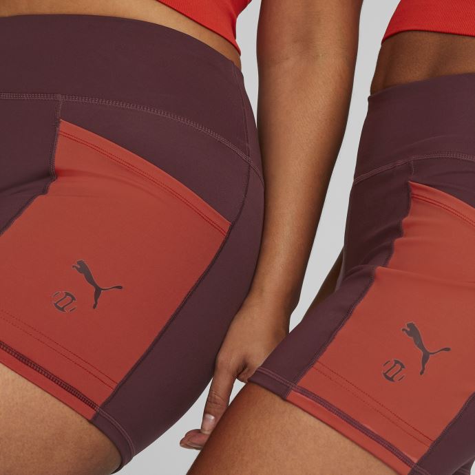 Aubergine -burnt Red Puma Canada X Modibodi Active Biker Short Femme