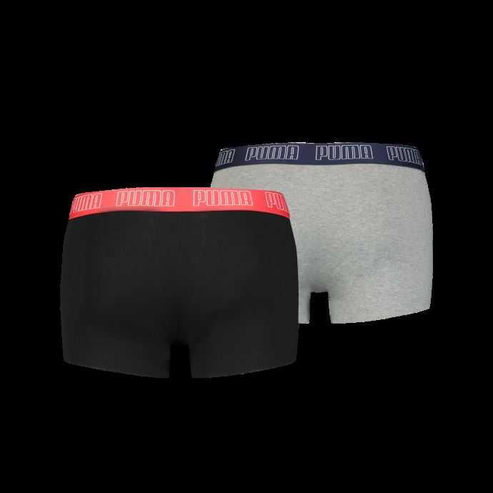 Lot De 2 Boxers Homme Puma Canada Basic Bleu-gris Melange
