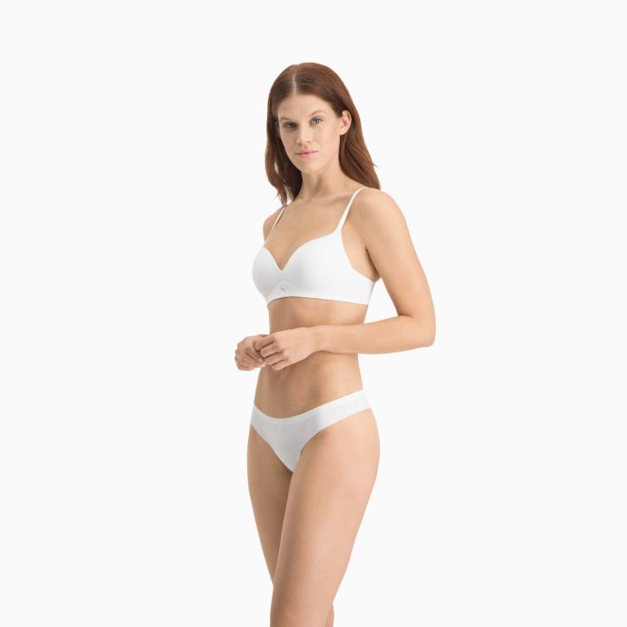 Soutien-gorge Rembourré Doux Puma Canada Pour Femmes 1 Pack Blanc