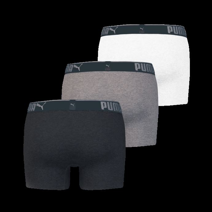 Lot De 3 Boxers En Coton Suédé Premium Pour Hommes Blanc-gris-noir Puma Canada