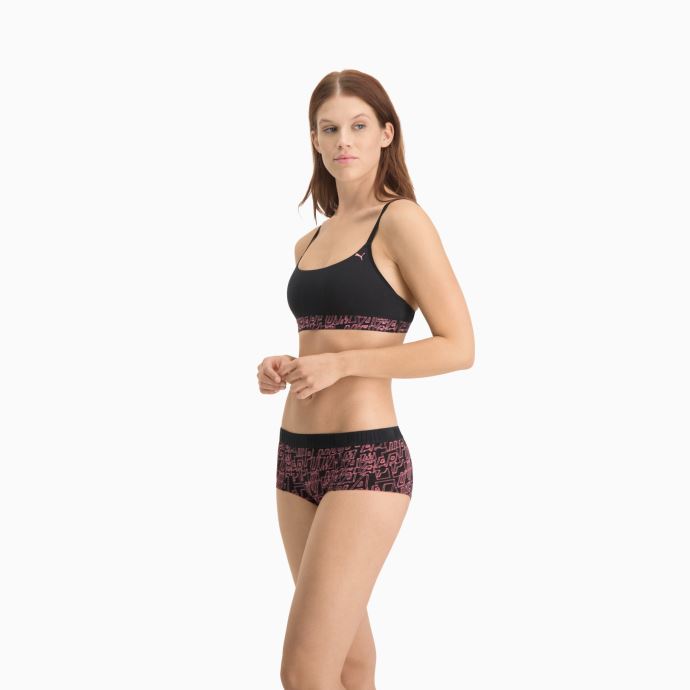 Puma Canada Ensemble De 1 Haut Bandeau Imprimé Pour Femme Combo Rose