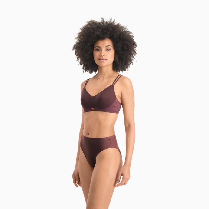 Puma Canada Soutien-gorge Actif à Soutien Moyen Pour Femmes 1 Pack Combo Rouge