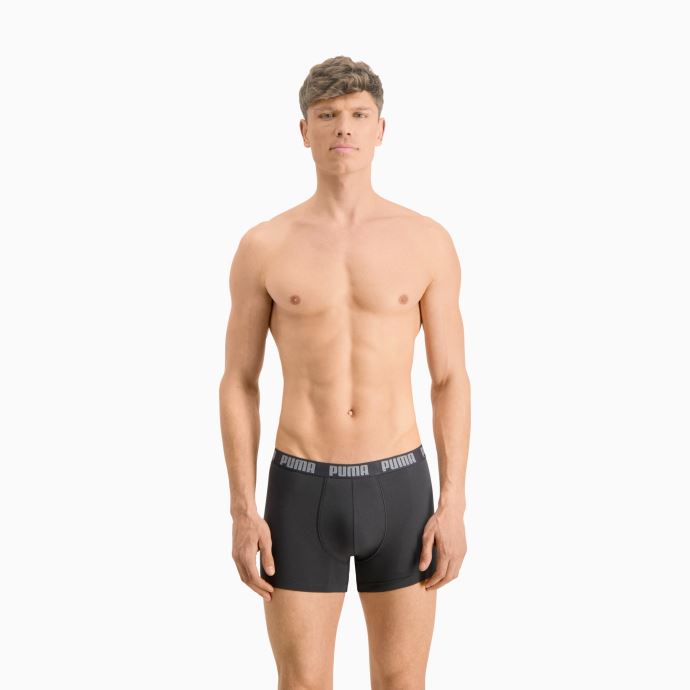 Puma Canada Lot De 3 Boxers De Tous Les Jours Pour Hommes Combo Noir Gris
