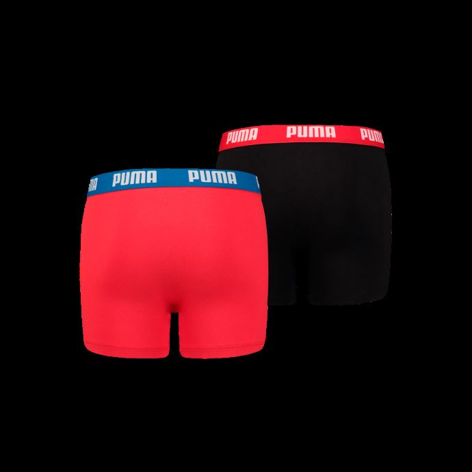 Lot De 2 Boxers Basiques Puma Canada Pour Garçon Rouge-noir