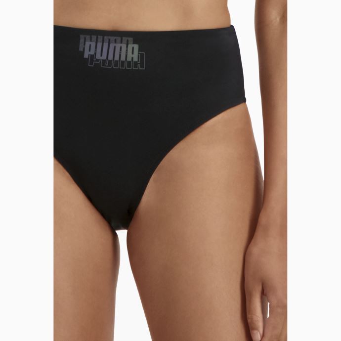 Bas De Bikini Puma Canada Swim Taille Haute Femme Noir Combo
