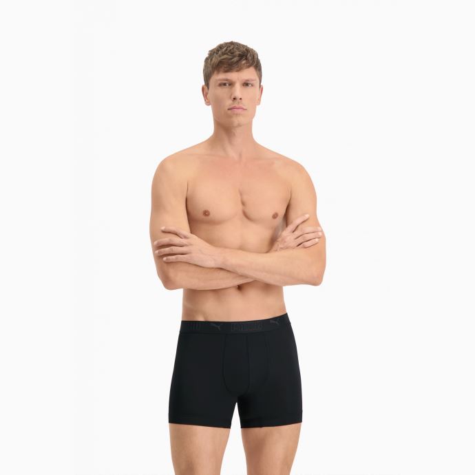 Puma Canada Sport Boxer En Microfibre Pour Homme Lot De 2 Noir
