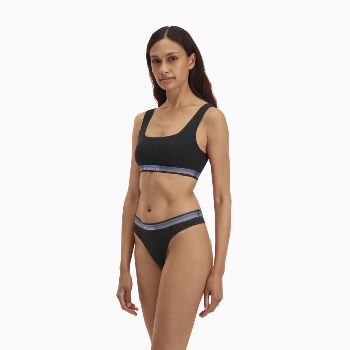 Ensemble De 2 Paires De Bas à Cordes Lumineuses Puma Canada Pour Femmes, Noir