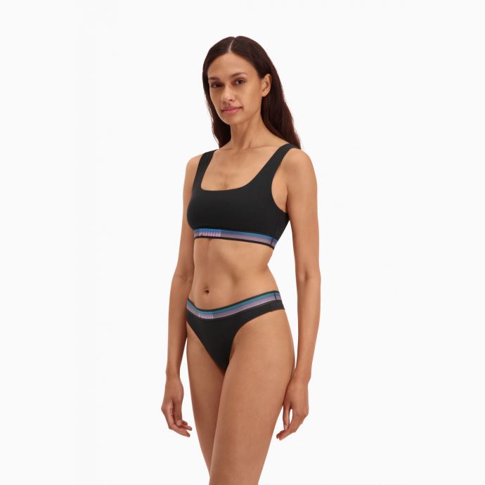 Puma Canada Haut Lumineux à Encolure Dégagée Pour Femme 1 Pièce Combo Noir