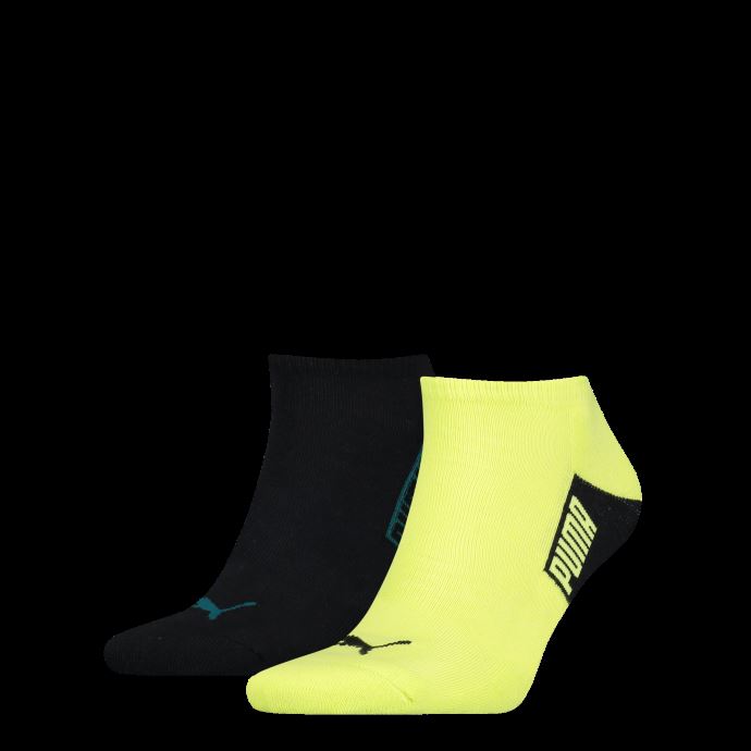 Puma Canada Bloc Logo Baskets Chaussettes Hommes 2 Pack Vert Combo