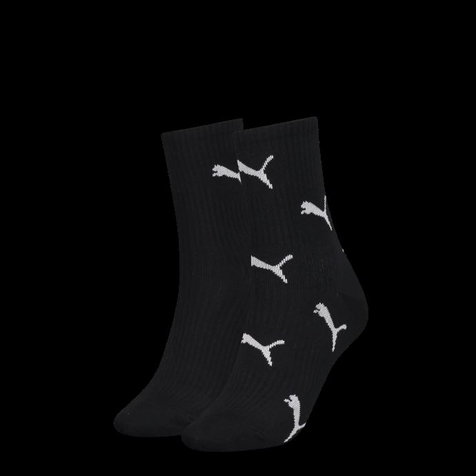 Puma Canada Classic Cat Logo Chaussettes Femme Pack De 2 Noir Combo