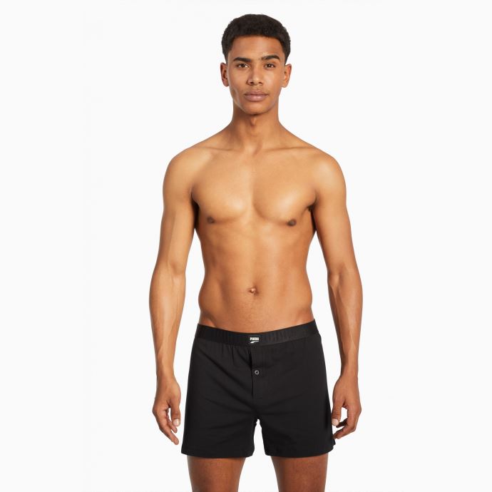 Puma Canada Loose Fit Jersey Boxer Shorts Hommes 2 Pack Forest
