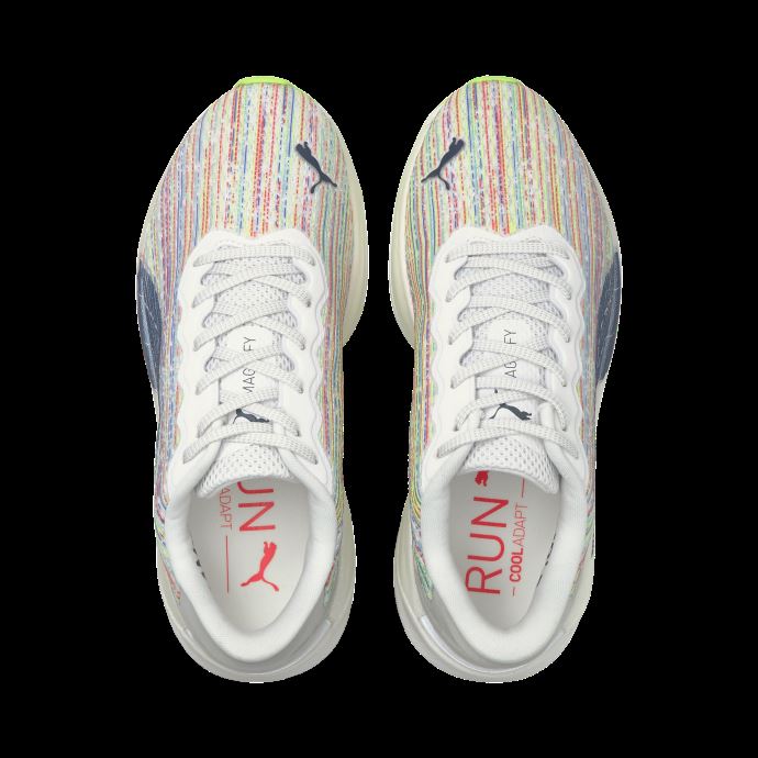 Puma Canada Blanc-sunblaze-vert éblouissant Magnify Nitro Sp Chaussures De Course Pour Femmes
